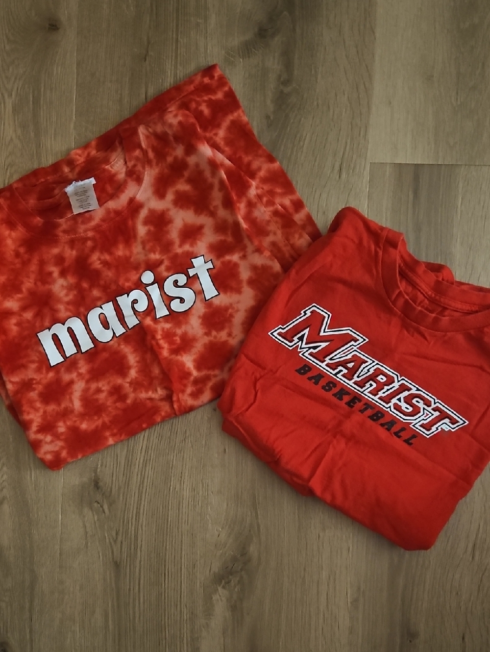 Marist University Red Tie-Dye & Solid Graphic Tees